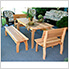 46" Red Cedar Gathering Dining Set