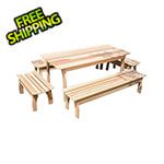 Creekvine Designs 46" Red Cedar Family Dining Set