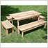 46" Red Cedar Family Dining Set