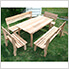 46" Red Cedar Chickadee Dining Set