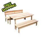 Creekvine Designs 58" Red Cedar Couple Dining Set