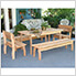 58" Red Cedar Gathering Dining Set