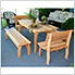 58" Red Cedar Gathering Dining Set