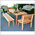 94" Red Cedar Gathering Dining Set