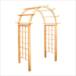 Cedar Arched Arbor - 48" Opening