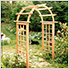 Cedar Arched Arbor - 48" Opening