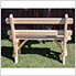40" Treated Pine Traditional Garden Bench with Back
