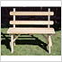 40" Treated Pine Traditional Garden Bench with Back