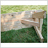 40" Treated Pine Traditional Garden Bench