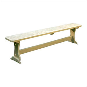 5' Treated Pine Trestle Garden Bench