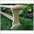 5' Treated Pine Trestle Garden Bench