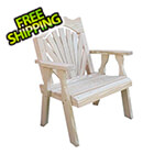 Creekvine Designs Treated Pine Fanback Patio Chair