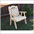 Treated Pine Fanback Patio Chair