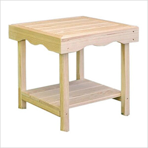 Treated Pine Rectangular End Table