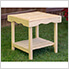 Treated Pine Rectangular End Table