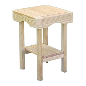 20" x 20" Treated Pine Square End Table