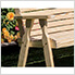 53" Treated Pine Crossback Garden Bench