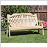 53" Treated Pine Fanback Garden Bench