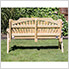 53" Treated Pine Fanback Garden Bench