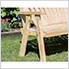 53" Treated Pine Fanback Garden Bench