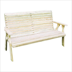 53" Treated Pine Rollback Garden Bench