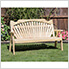 64" Treated Pine Fanback Garden Bench