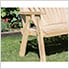 64" Treated Pine Fanback Garden Bench