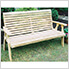 64" Treated Pine Rollback Garden Bench