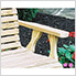 64" Treated Pine Rollback Garden Bench