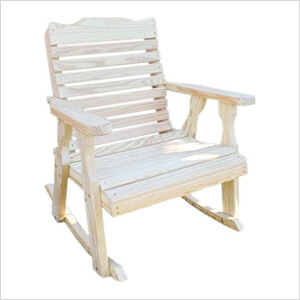 Treated Pine Crossback Rocking Chair