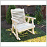 Treated Pine Crossback Rocking Chair