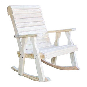 Treated Pine Rollback Rocking Chair