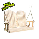 Creekvine Designs 53" Treated Pine Curveback Porch Swing