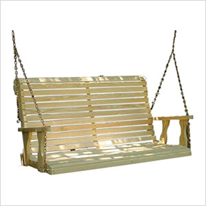 53" Treated Pine Rollback Porch Swing