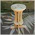 Treated Pine Star Design Pub Stool