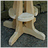 Treated Pine Star Design Pub Stool