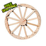 Creekvine Designs 24" Treated Pine Decorative Wagon Wheel