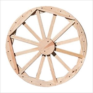 24" Treated Pine Decorative Wagon Wheel