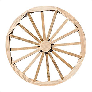 36" Treated Pine Decorative Wagon Wheel