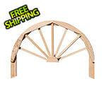 Creekvine Designs Treated Pine 36" Half Wagon Wheel