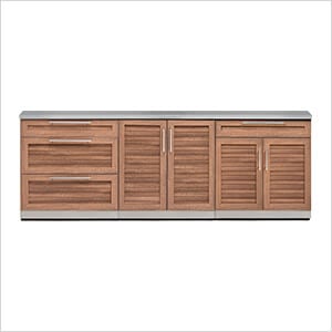 Grove 4-Piece Outdoor Kitchen Set with Countertops and Covers