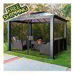 Paragon Outdoor 10 x 12 ft. Santa Monica Aluminum Gazebo with Mosquito Netting