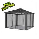 Paragon Outdoor 12 x 12 ft. Santa Monica Aluminum Gazebo with Mosquito Netting