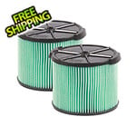 Workshop Vacs Compact HEPA Media Filter for Wet Dry Shop Vacuum (2-Pack)