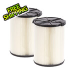 Workshop Vacs Multi-Fit Standard Wet Dry Cartridge Filter for 5-16 Gallon Vacuums (2-Pack)