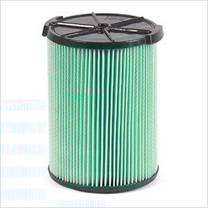 Multi-Fit HEPA Media Wet Dry Cartridge Filter for 5-16 Gallon Vacuums