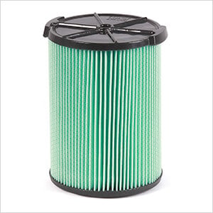 Multi-Fit HEPA Media Wet Dry Cartridge Filter for 5-16 Gallon Vacuums