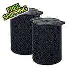 Workshop Vacs Multi-Fit Wet Only Foam Filter for 5-16 Gallon Vacuums (2-Pack)