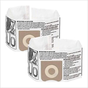 Dust Collection Bag for 3 to 4.5 Gallon Vacs (2-Pack)