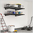 2' x 4' Black Wall Mounted Shelf (2-Pack)